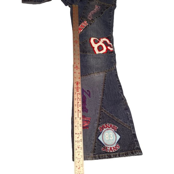 Vintage Zanadi 83 Patch Jeans NYC Dark Wash Size‎ 9 - Picture 4 of 11